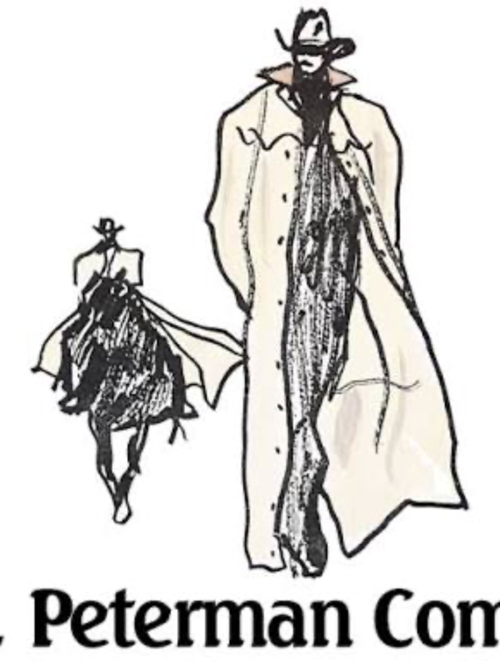 J Peterman Vintage Black Wool & Velvet Formal Overcoat - Picture 5 of 9